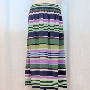 Maxi Midi Skirt - Blues, Purples & Greens - LOFT
